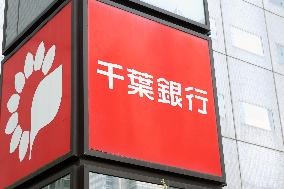 Chiba Bank signage and logo